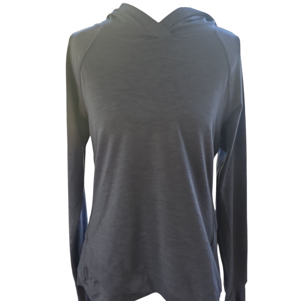 Apana Blue Gray Hoodie Sweatshirt